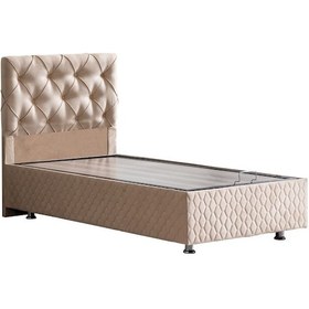 Resim Setaymobilya Baza, Vita Bej Tek Kişilik Baza + Başlık Seti, Setay 