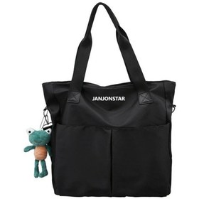 Resim Szypzstore Su Geçirmez Çanta Büyük Kapasiteli Naylon Çanta Kadın Crossbody Kore Tarzı Öğrenci Japon Omuz Çantası Okul Çantası Kolej Tarzı Ruzqd0 Siyah - Siyah 