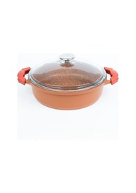 Resim Masterchef Aluminyum Döküm K.yarık Tencere 24 Cm Turuncu 