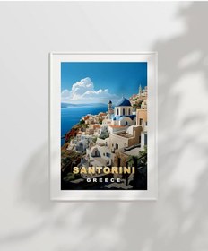 Resim Çerçevesiz Poster Yunan Adalarının Güzelliği 