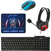 Resim K30 Oyuncu Gamer Seti Klavye+Mouse+Kulaklık+Mouse Pad Muhteşem Oyuncu Seti Klavye+Mouse+Mouse Pad+Mikrofonlu Kulaklık