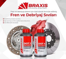 Resim BRAXİS FREN HİDROLIK YAĞI 24X500ML (24 ADET) 