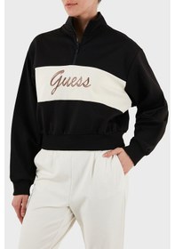 Resim Guess Bayan Sweat V5bq00 Kcx22 Jblk Siyah Siyah 