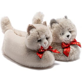 Resim Sisi Kadın Hayvanlı Panduf Bej 36/41 Bej 