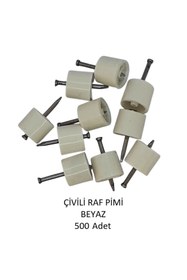 Resim Adilon Çivili Raf Pimi Beyaz 500 Adet 