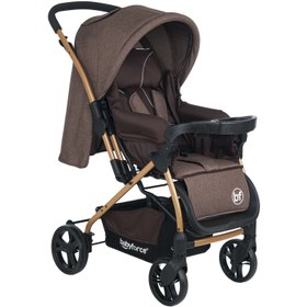 Resim Baby Force Bella Plus Çift Yönlü Bebek Arabası Gold-Kahverengi 
