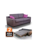 Resim Seray Seray'Dan Serora 2Li Çift Kişilik Yataklı Kanepe 
