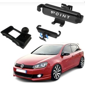 Resim Point Volkswagen Golf 6 Araca Özel Telefon Tutacağı 2009-2012 Onta87 Siyah 