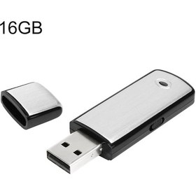 Resim Sk858 16gb Şarj Edilebilir Taşınabilir U-disk Ses Kayıt Cihazı Siyah 