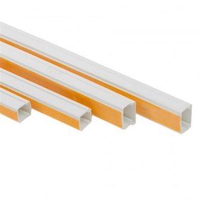 Resim Mutlusan Beyaz 12x12 mm 2 Metre Kendinden Yapışkanlı Kablo Kanalı (MUT.001 157 012012 20 00) 