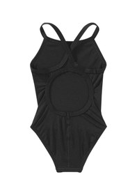 Resim Tyr Durafast Elite Diamondfit Kız Çocuk Mayo - Solid Siyah 