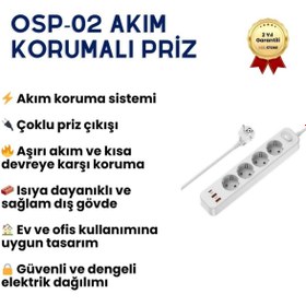 Resim hızlı store OSP02 Akıllı Priz – Wi-Fi Kontrollü, Zamanlayıcı Özellikli, Enerji Tasarruflu Akıllı Ev Prizi | HZLS 