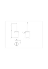 Resim Serel Star Tuvalet Fırçalığı Klozet Fırçası Pirinç Paslanmaz 140114010 