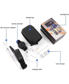 Resim Ecuy Bisikletçiler Için LED Işıklı Güvenlik Kemeri Uzaktan Kumandalı Çok Fonksiyonlu 5modlu LED Işıkkemer 