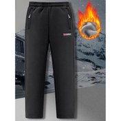 Resim Erkekler için Ağır Hizmet Termal Polar Pantolon - Rüzgar Geçirmez Soğuk Hava Pantolonları, Elastik Manşetler, Ayarlanabilir Bağcıklı Bel ve Fermuarlı Cep Detayları - Kayak, Yürüyüş, Kamp için Hararet Koruma - Erkekler ve Gençler için Zeytin Yeşili Kış Pantolonları (Sonbahar/Kış), Açık Hava Aktiviteleri, Spor Tasarım, Güçlendirilmiş Dikiş, Aktif Yaşam, Erkekler için İş Pantolonları, Erkekler için Kargo Pantolonları 