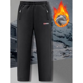 Resim Erkekler için Ağır Hizmet Termal Polar Pantolon - Rüzgar Geçirmez Soğuk Hava Pantolonları, Elastik Manşetler, Ayarlanabilir Bağcıklı Bel ve Fermuarlı Cep Detayları - Kayak, Yürüyüş, Kamp için Hararet Koruma - Erkekler ve Gençler için Zeytin Yeşili Kış Pantolonları (Sonbahar/Kış), Açık Hava Aktiviteleri, Spor Tasarım, Güçlendirilmiş Dikiş, Aktif Yaşam, Erkekler için İş Pantolonları, Erkekler için Kargo Pantolonları 
