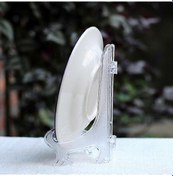 Resim Şeffaf Plastik Tabak Fotoğraf Sergileme Standı Resim Çerçevesi 3"4"5" Tutucu Şövale Q7g0 