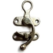 Resim Kancalı Yay Gözü, Ahşap Kutu Klipsi Küçük, Nikel, 100 Adet 