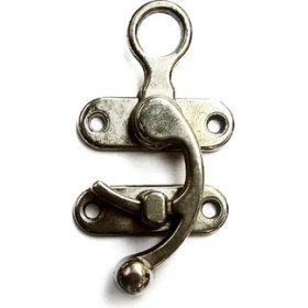 Resim Kancalı Yay Gözü, Ahşap Kutu Klipsi Küçük, Nikel, 100 Adet 