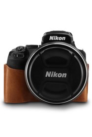 Resim MegaGear Nikon Coolpix P1000 tek Dip Deri Fotoğraf Makinesi Kılıfı 