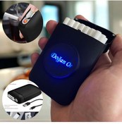 Resim Bymiel Kişiye Özel İsim Yazılı Led Işıklı Şarjlı Çakmak Ve Tabaka 