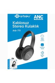 Resim TT MARKT BLUETOOTH KULAKLIK ANC Aktif Gürültü Önleme, 15 Saat Oynatma Kulaklık Arbaks Arb-711 