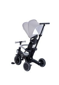 Resim Bebelux Katlanabilir Ve Denge Bisikleti Özeliğine Sahip Üç Tekerlekli Bebek Ve Çocuk Bisikleti Gri 