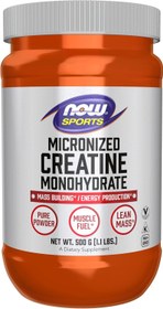 Resim NOW Foods Sports Micronized Creatine Monohydrate 500 Gram - 119 Servis 