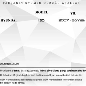 Resim Alpha Auto Part Hyundai I30 I30 Sunroof Tamir Parçası Ikili Takım 