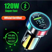 Resim Pd 20w Araç Şarj Cihazı Süper Hızlı Şarj Adaptörü Tip C Usb 120w Taşınabilir İphone Uyumlu 14 Pro Max 13 12 11 İpad Uyumlu Airpds Uyumlu Huawei Oneplus 