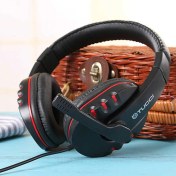 Resim Zore X6 Oyuncu Kulaklığı 3.5mm, Siyah-Kırmızı 