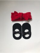 Resim nisbutik aksesuar Bebek Hediyelik Set,bandana Babet Çorap Takım Set,bebek 