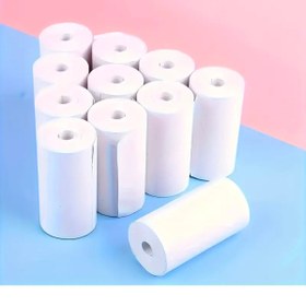 Resim NorthAK 7 Adet Mini Yazıcı Termal Kâğıt Beyaz 56mm - Mini Yazıcı Rulosu Beyaz Termal Kâğıdı 