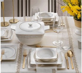 Resim Schafer Glamor Elegant Yemek Takım 60 Parça BYZ01 Beyaz 