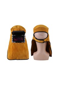 Resim Yuntech01 Otomatik Koyu Alan Lensli, Deri Ve Sponge İle Yapılmış, Göz Ve Yüzü Koruyan Ark Welder Maskesi Renk Rastgele 