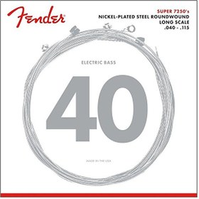 Resim Fender 7250 Nickel Plated Steel Long Scale 7250-5L .040-.115 Bas Gitar Teli 