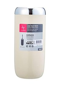 Resim M-e07-09-p Lima Tuvalet Fırçası, Krom Dekorlu, Bej Siyah 