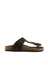 Resim Bueno Shoes Haki Nubuk Deri Erkek Parmak Arası Terlik 05mt101 