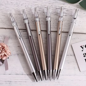 Resim 6'lı Set 0.5/0.7mm Mekanik Kalem Metal Karikatür Tasarım Otomatik Kalem Çizim Yazı Aracı Okul Malzemeleri 