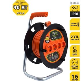 Resim Bylion Makaralı Uzatma Kablosu 40 Mt 3x2,5 Mm Ttr Kablo 