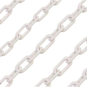 Resim Force Chain 6 Mm 25 Mtr. Beyaz Plastik Zincir 