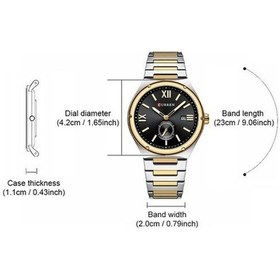 Resim Flybuy Klasik Erkek Kuvars Saat, Beyaz Mavi Renk, Çelik Kayış, Takvim, Dayanıklı, Casual Çevreleyici Çok Renkli 