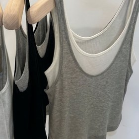 Resim Kadınlar için Kontrast Kenarlı Yuvarlak Yaka Kolsuz Tank Top - Nefes Alabilen Kumaş, Düzenli Kesim Kısa Boy, Makinede Yıkanabilir İlkbahar Yaz Sonbahar İçin, Siyah & Heather Gri, Bayanlar Tank Üstleri, Mevsimsel Moda, Şık Tasarım, Yarı Saydam Malzeme 
