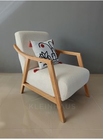 Resim KleinHaus Furniture Berjer - Tekli Koltuk - Teddy Kumaş - Rahat Berjer - Puffy Koltuk (Değiştirilebilir Kumaş) 