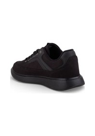 Resim Carrano 1157-26 Dayanıklı Tekstil Anatomik Erkek Sneaker Sade Siyah Siyah 