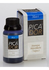 Resim PICADOR ISTAMPA MÜREKKEBİ 30CC MAVİ KE002 12 Adet 