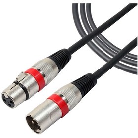 Resim XLR Erkek-XLR Dişi 3 Pimli Ses Kablosu 5M 