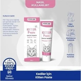 Resim Foodline Kitten Malt Macun 100 Gr, Yavru ve Anne Kediler Için Bağışıklık Sistemi Destekleyici 