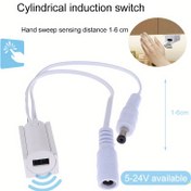 Resim DC5-24V El ile Kontrollü Kızılötesi Anahtar, Dolap ve Gardırop için Işık Engelleyici, Kapı Açma-Kapatma Kontrolü, Karartma Sensör Anahtarı, Gardırop LED Aydınlatmalarla Uyumlu 
