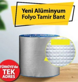 Resim 5 Metre X 10Cm Çamur Bant Alüminyum Izolasyon Tamir Çatlak Bantı (525499939) 